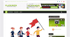 Desktop Screenshot of blog.clicksor.com